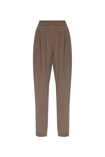 Emporio Armani Straight-leg Pants In Brown