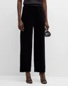 Emporio Armani Stretch Gabardine Capri Trousers In Black