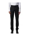 Emporio Armani Straight Leg Tailored Trousers In Black