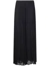 Emporio Armani Pleated Trousers In Technical Georgette