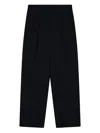 Emporio Armani High Waist Pleated Wide Leg Trousers