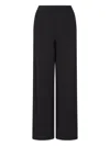 Emporio Armani Asv Double Jersey Trousers With An Elasticated Waist In Black
