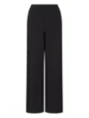 Emporio Armani Asv Double Jersey Trousers With An Elasticated Waist In Black