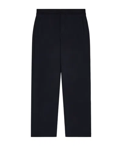 Emporio Armani Straight-leg Trousers In Black