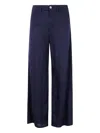 Emporio Armani Woman Pants Midnight Blue Size 27 Linen In Blue