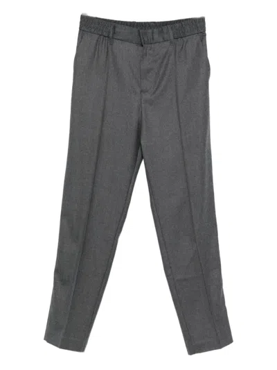 Emporio Armani Straight-leg Trousers In Gray