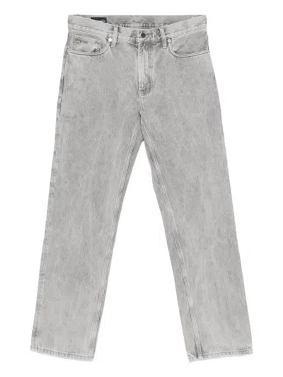 Emporio Armani Straight-leg Trousers In Gray
