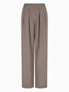 Emporio Armani Straight-leg Trousers In Neutral