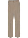 Emporio Armani Straight-leg Trousers In Neutrals