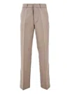 Emporio Armani Straight-leg Trousers In Neutrals
