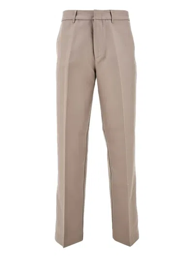 Emporio Armani Straight-leg Trousers In Neutrals