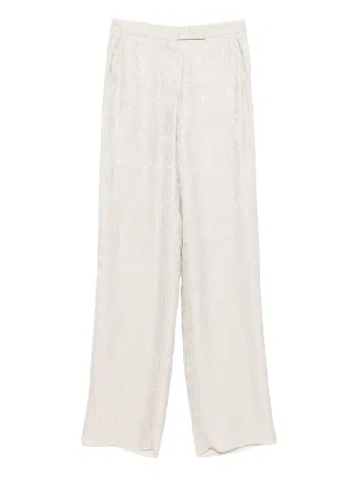 Emporio Armani Straight-leg Trousers In Neutral