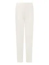 Emporio Armani Straight-leg Trousers In White