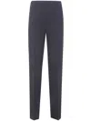 Emporio Armani Straight-leg Trousers With Tailored Fit And Aesthetic In Blue