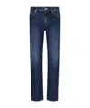 Emporio Armani Straight-leg Washed Jeans In Blue
