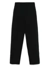 Emporio Armani Cotton Trousers In Black