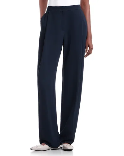 Emporio Armani Straight Trousers In Blue