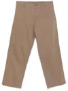 Emporio Armani Straight Trousers In Neutrals