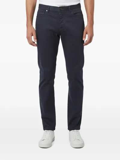 Pre-owned Emporio Armani Straight-fit Trousers In Blue
