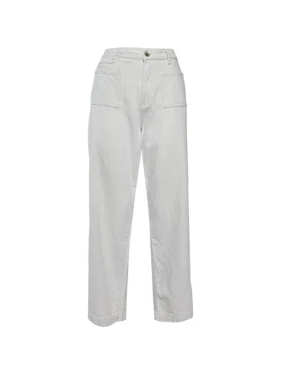 Pre-owned Emporio Armani Straight-fit Trousers In Neutral