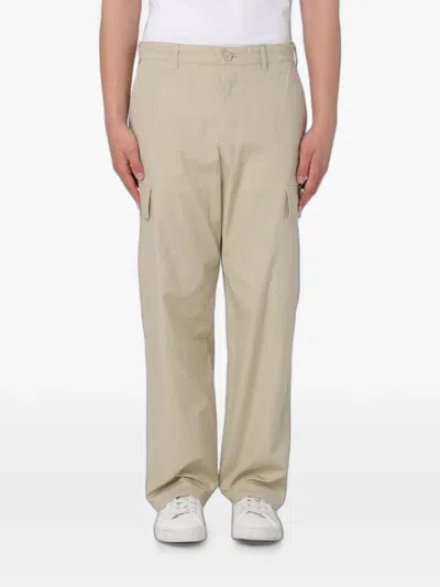 Emporio Armani Straight-leg Cargo Pants In Neutral