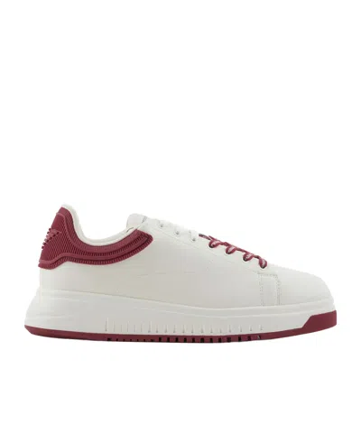 Emporio Armani Strap-up Sports And Casual Shoes In White