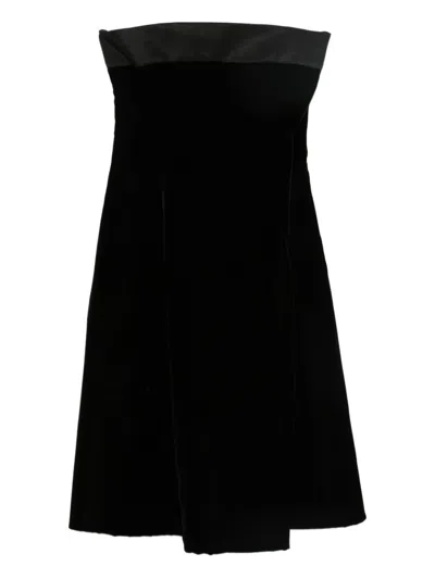 Emporio Armani Off-the-shoulder Dress In Black