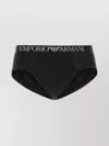 EMPORIO ARMANI STRETCH COTTON BRIEF SET WITH ELASTICATED WAISTBAND AND MESH PANELS