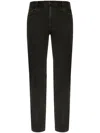 Emporio Armani Stretch-cotton Jeans In Black