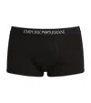 Emporio Armani 3-pack Cotton Trunks In Black