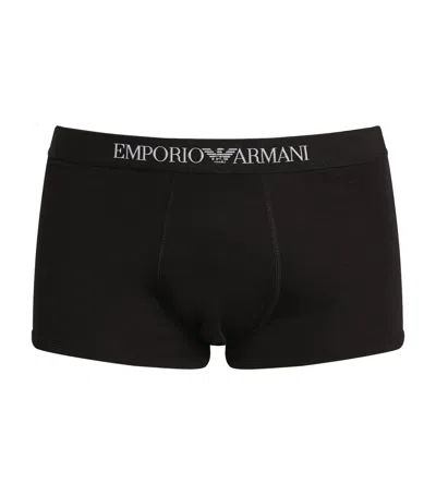EMPORIO ARMANI STRETCH COTTON LOGO TRUNKS