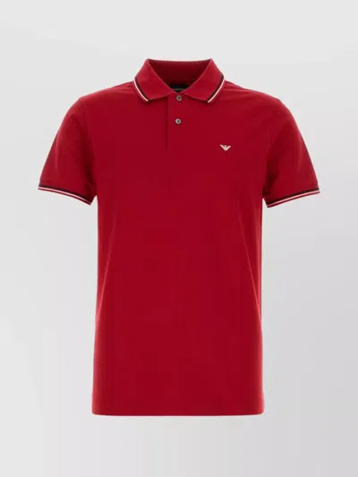 EMPORIO ARMANI STRETCH COTTON POLO SHIRT