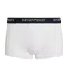 Emporio Armani Stretch-cotton Trunks In White