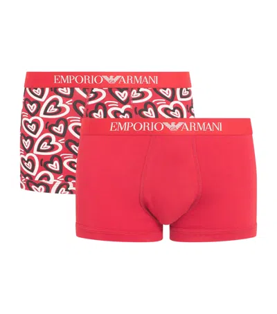 Emporio Armani Stretch-cotton Valentine's Day Briefs