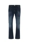 Emporio Armani Faded Effect Stretch Denim Jeans In 0942