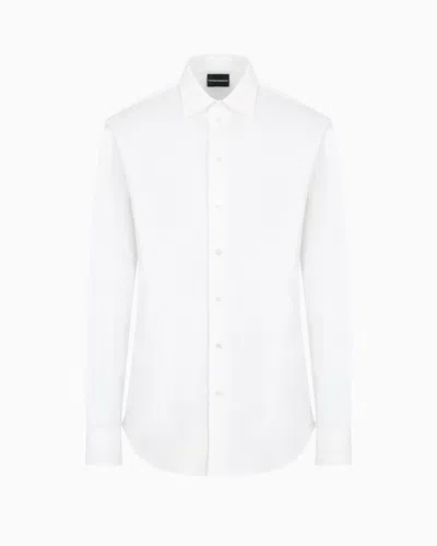 Emporio Armani Official Store Classic Shirts In White