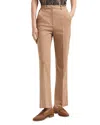 Emporio Armani Stretch Flare Leg Pants In Camel