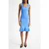 Emporio Armani Stretch Milano Body-con Dress In Periwinkle