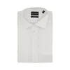 Emporio Armani Stretch Poplin Modern Fit Shirt In White