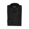 Emporio Armani Stretch Poplin Shirt In Black