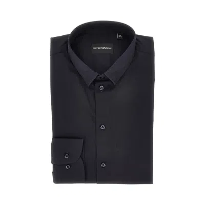 EMPORIO ARMANI STRETCH POPLIN SHIRT
