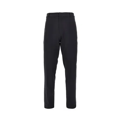 Emporio Armani Stretch Twill Chino Pants In Black