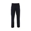 Emporio Armani Stretch Twill Tailored Pants In Blue