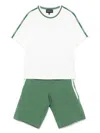Emporio Armani Polo Shirt And Short Set In Green