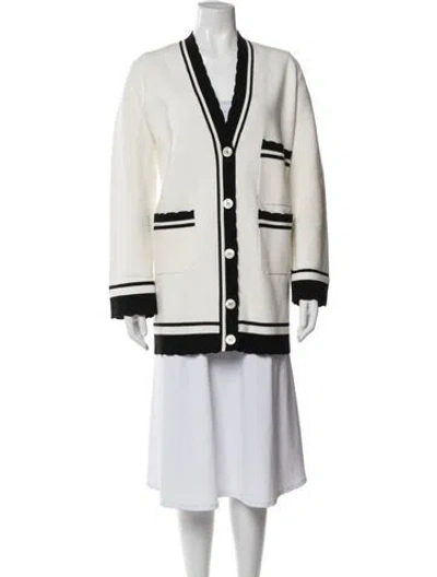 Pre-owned Emporio Armani Striped Bomber Jacket In Neutral