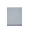 Emporio Armani Striped Brushed Scarf In Gray