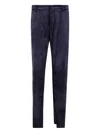 Emporio Armani Chino Trousers With Side And Back Pockets In Purple