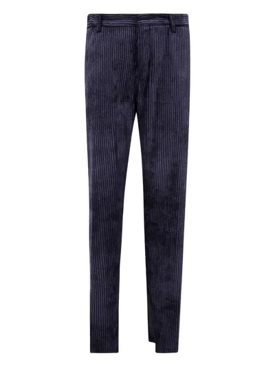EMPORIO ARMANI STRIPED CORDUROY TROUSERS