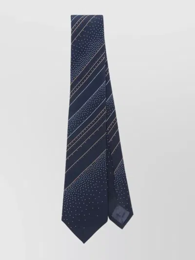 EMPORIO ARMANI STRIPED DOT TIE FEATURING POINTED TIP