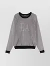 Emporio Armani Jacquard Logo Viscose Sweater